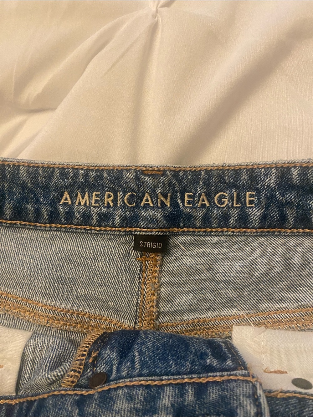 American Eagle Distressed Denim Shorts - Blue - Picture 2 of 10
